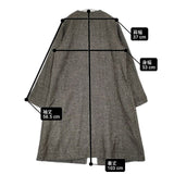 nest Robe 01143-1176 ウールヘンプ ノーカラー 羽織 コート グレージュ レディース ネストローブ【中古】6-1014T∞