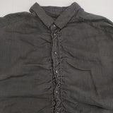 nest Robe 01153-1184 リネン 製品染め ブラウス シャツ ブラック レディース ネストローブ【中古】6-0727M∞