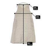 nest Robe 01133-1203 リネン プルオーバードレス ノースリーブ ワンピース ベージュ レディース ネストローブ【中古】6-0727M∞