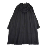 nest Robe 01153-1182 リネン フード コート ブラック レディース ネストローブ【中古】6-0617M∞