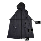 nest Robe 01153-1182 リネン フード コート ブラック レディース ネストローブ【中古】6-0617M∞