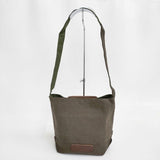 MANUFACTURED BY Sailor's マニファクチュアードバイセイラーズ nest Robe購入 キャンバス ショルダーバッグ カーキ レディース【中古】6-0705G∞