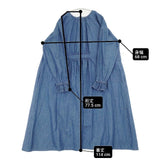 SM2 Samansa Mos2 新品 kazumiさんコラボ 袖口刺繍デニム ワンピース ブルー レディース サマンサモスモス【中古】6-0727M∞