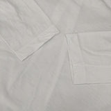 45R/45rpm スーピマ天竺のフレアTシャツ 定価25300円 長袖Ｔシャツ カットソー ロンＴ ホワイト レディース フォーティーファイブアールピーエム【中古】6-0617M∞