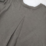 45R/45rpm スーピマ天竺のフレアTシャツ 定価25300円 長袖Ｔシャツ カットソー ロンＴ グレー レディース フォーティーファイブアールピーエム【中古】6-0617M∞
