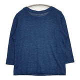 45R/45rpm リネンの四角Tシャツ インディゴ 定価24200円 Ｔシャツ カットソー ネイビー レディース フォーティーファイブアールピーエム【中古】6-0722M∞