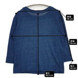 45R/45rpm リネンの四角Tシャツ インディゴ 定価24200円 Ｔシャツ カットソー ネイビー レディース フォーティーファイブアールピーエム【中古】6-0722M∞