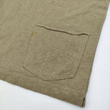 45R/45rpm 天竺 オーバーサイズTシャツ サイズ1 ポケット 半袖Ｔシャツ カットソー カーキ レディース フォーティーファイブアールピーエム【中古】6-0514S♪