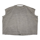 45R/45rpm フラワーロゴ刺繍のMキャミ（トップ） ノースリーブカットソー 定価16500円 カットソー グレー レディース フォーティーファイブアールピーエム【中古】6-0509S♪