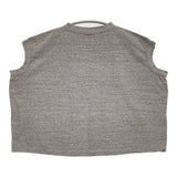 45R/45rpm フラワーロゴ刺繍のMキャミ（トップ） ノースリーブカットソー 定価16500円 カットソー グレー レディース フォーティーファイブアールピーエム【中古】6-0509S♪