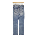 mother THE MID RISE DAZZLER ANKLE 加工デニム ストレッチ デニムパンツ ライトブルー レディース マザー【中古】6-0720G∞
