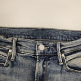 mother THE MID RISE DAZZLER ANKLE 加工デニム ストレッチ デニムパンツ ライトブルー レディース マザー【中古】6-0720G∞