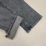 mother THE MID RISE DAZZLER ANKLE 加工デニム ストレッチ デニムパンツ ライトブルー レディース マザー【中古】6-0720G∞