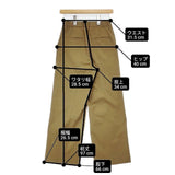 INED 71-32161012 ワイドパンツ フランドル センターシームスラックス パンツ キャメル レディース イネド【中古】6-0720G∞