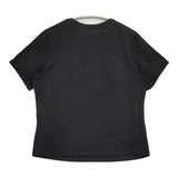 BURBERRY 刺繍ロゴ 三陽商会 FAB06-006-09 サイズ5 ストレッチ 半袖Ｔシャツ カットソー ブラック レディース バーバリー【中古】6-0514S♪
