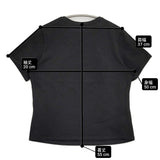 BURBERRY 刺繍ロゴ 三陽商会 FAB06-006-09 サイズ5 ストレッチ 半袖Ｔシャツ カットソー ブラック レディース バーバリー【中古】6-0514S♪
