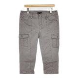 BURBERRY カーゴパンツ 三陽商会 ストレッチ サイズ46 クロップドパンツ グレー レディース バーバリー【中古】6-0728M△