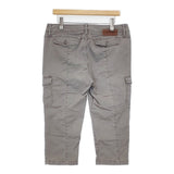 BURBERRY カーゴパンツ 三陽商会 ストレッチ サイズ46 クロップドパンツ グレー レディース バーバリー【中古】6-0728M△