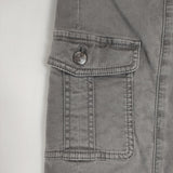 BURBERRY カーゴパンツ 三陽商会 ストレッチ サイズ46 クロップドパンツ グレー レディース バーバリー【中古】6-0728M△