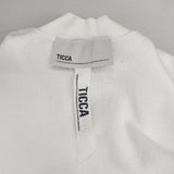 TICCA ダウニーウラケハイネックプルオーバー 定価20900円 TBEA-301 裏起毛 スウェット 25AW ホワイト レディース ティッカ【中古】6-1014T∞