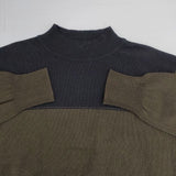 MHL. RECYCLED DRY COTTON 定価27500円 595-4263501 セーター ニット 24AW ブラック カーキ レディース エムエイチエル【中古】6-1014M∞