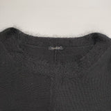 TABASA ウール 異素材切り替え セーター ニット ブラック レディース タバサ【中古】6-1014T∞