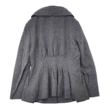 TABASA ウール混 ショートコート ジャケット グレー レディース タバサ【中古】6-1014T∞