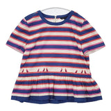 MARC BY MARC JACOBS サイズ12 ボーダー ブラウス シャツ ブルー レッド ベージュ レディース マークバイマークジェイコブス【中古】6-0702S∞