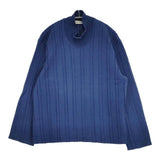 HAI SPORTING GEAR ISSEY MIYAKE イッセイミヤケ ウールハイネック セーター ニット 80s 90s ブルー レディース ハイスポーティングギア【中古】6-0722M∞