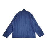 HAI SPORTING GEAR ISSEY MIYAKE イッセイミヤケ ウールハイネック セーター ニット 80s 90s ブルー レディース ハイスポーティングギア【中古】6-0722M∞