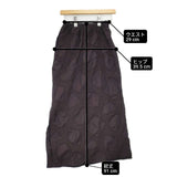 HAI SPORTING GEAR 80s 90s ISSEY MIYAKE イッセイミヤケ ウール ロングスカート ブラウン レディース ハイスポーティングギア【中古】6-1014T∞