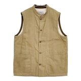 YAECA スタンドカラーベスト オイルド 43558 ベスト ベージュ KHAKI OILED レディース ヤエカ【中古】6-0617M∞