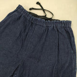 UpcycleLino BASIC 9.5ozデニムワイドパンツ nest Robe 600253-7090 サイズ1 デニムパンツ ネイビー ユニセックス アップサイクルリノ【中古】6-0722G∞
