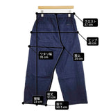 UpcycleLino BASIC 9.5ozデニムワイドパンツ nest Robe 600253-7090 サイズ1 デニムパンツ ネイビー ユニセックス アップサイクルリノ【中古】6-0722G∞