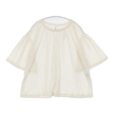 mina perhonen seagull カシミヤシルク混 定価28000円 xs8306 半袖Ｔシャツ カットソー ホワイト レディース ミナペルホネン【中古】6-0526S♪