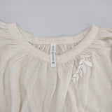 mina perhonen seagull カシミヤシルク混 定価28000円 xs8306 半袖Ｔシャツ カットソー ホワイト レディース ミナペルホネン【中古】6-0526S♪
