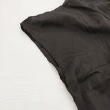 Gauze# コットンシルク レイヤード G505 定価11000円 Vネック ブラウス シャツ ブラック レディース ガーゼ【中古】6-0514S♪