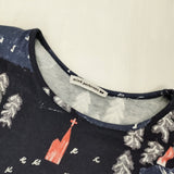 mina perhonen forest village aaa8686 サイズ40 長袖Ｔシャツ カットソー ロンＴ 22AW ネイビー レディース ミナペルホネン【中古】6-0619M♪