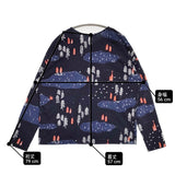 mina perhonen forest village aaa8686 サイズ40 長袖Ｔシャツ カットソー ロンＴ 22AW ネイビー レディース ミナペルホネン【中古】6-0619M♪