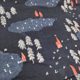 mina perhonen forest village aaa8686 サイズ40 長袖Ｔシャツ カットソー ロンＴ 22AW ネイビー レディース ミナペルホネン【中古】6-0619M♪