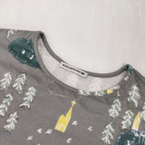 mina perhonen forest village aaa8686 サイズ40 長袖Ｔシャツ カットソー ロンＴ 22AW グレー レディース ミナペルホネン【中古】6-0619M♪