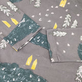 mina perhonen forest village aaa8686 サイズ40 長袖Ｔシャツ カットソー ロンＴ 22AW グレー レディース ミナペルホネン【中古】6-0619M♪