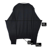 veritecoeur VCC-419 プルオーバー コットン 日本製 長袖Ｔシャツ カットソー ロンＴ ブラック レディース ヴェリテクール【中古】6-0720M∞