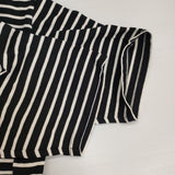 HARVESTY JUMBO TEE STRIPES ジャンボシルエット ボーダー A52205 半袖Ｔシャツ カットソー ブラック ホワイト レディース ハーベスティ【中古】6-0720S∞