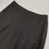 Leilian TESSILGROSSO ワイドパンツ ウール キュロット ブラック レディース レリアン【中古】6-0720M∞