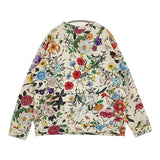 GUCCI ボタニカル 総柄 花柄 サイズM ケリングジャパン 469250-XJAR4 トレーナー スウェット アイボリー レディース グッチ【中古】6-0505M♪