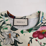 GUCCI ボタニカル 総柄 花柄 サイズM ケリングジャパン 469250-XJAR4 トレーナー スウェット アイボリー レディース グッチ【中古】6-0505M♪