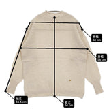 45R/45rpm 45星カシミヤの908ヨットマンセーター 定価64900円 カシミヤウールリネン セーター ニット ベージュ レディース フォーティーファイブアールピーエム【中古】6-0914T♪