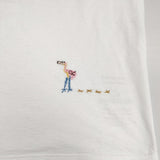 45R/45rpm フラミングウェイ刺繍の908 45星Tシャツ 定価14300円 半袖カットソー ホワイト レディース フォーティーファイブアールピーエム【中古】6-0526S♪