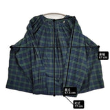 45R/45rpm インドカディミニタータンのチロルブラウス 定価50600円 グリーン ネイビー レディース フォーティーファイブアールピーエム【中古】6-0509M♪